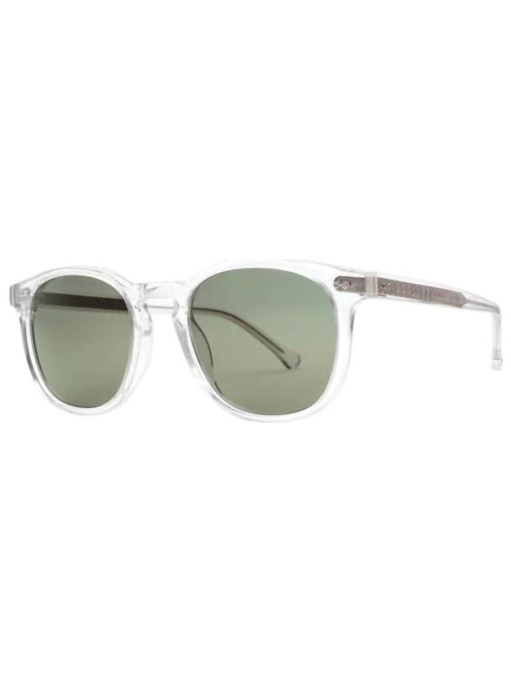 NEW ELECTRIC LABEL unisex oak polarized sunglasses in crystal/ grey polar